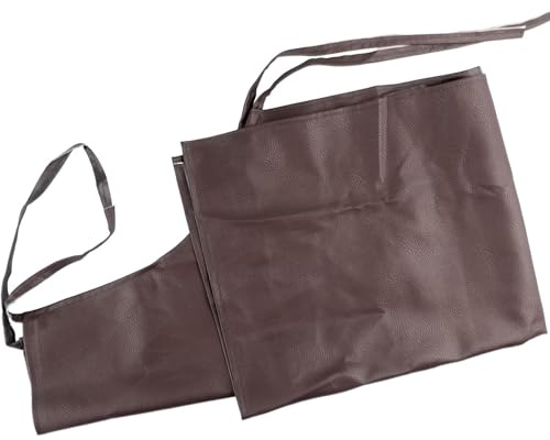 Tablier de soudage pour soudeur, 100 x 65 cm, en polyuréthane, tablier de travail imperméable à la chaleur, ignifuge, isolé, équipement de protection pour la cuisine, la coupe et la métallurgie