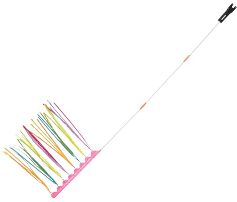 BESPORTBLE Bandera para Bicicleta con Mástil de 37 CM Bandera de Seguridad Todoterreno Color Rosa Fucsia Accesorio Ligero y Resistente para Ciclismo Infantil y Scooter Alta Visibilidad