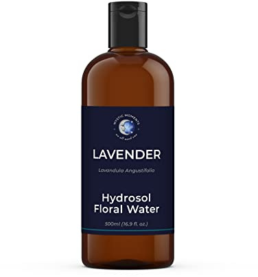 Agua de flores de lavanda hidrosol con pulverizador, 500 ml