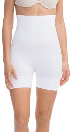 Farmacell 602 (Vit, XXL) Shapewear Shorts Dam Korta med Magkontroll, Bum Lift, Made in Italy