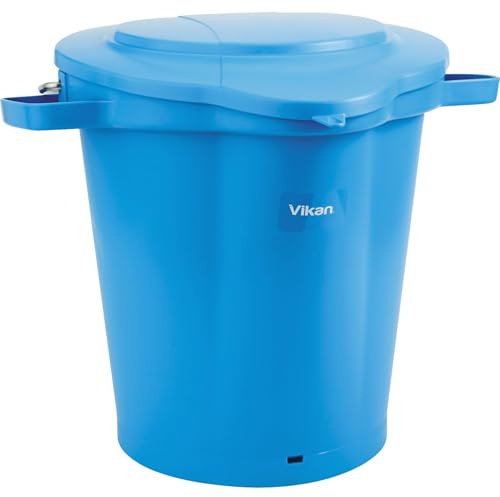 Vikan 56923 Pail, 5 gal, PP/SS, Blue