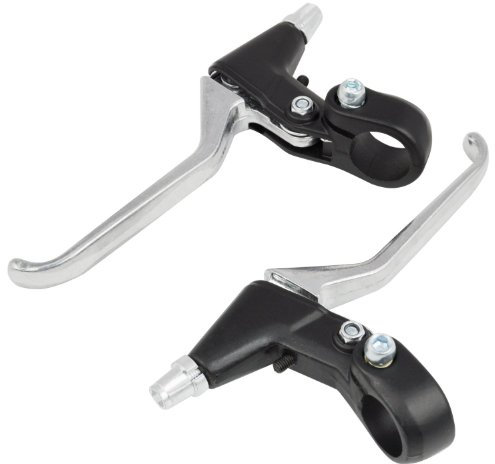 Accessotech Pair of Alloy Brake Levers Three Finger for Mountain Bikes Bicycle Accessory