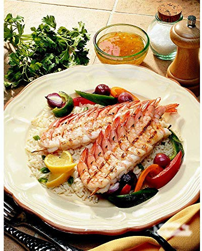 Singleton Seafood Skewered Shrimp Skewer, 10 count per pack -- 4 per case.