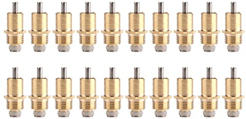 20 Pack of Long Automatic Rabbit Nipple Drinker Stainless Steel Feeder Bunny Rodent Waterer Poultry Watering System for Rodents Rat Rabbit Bird Farm Animal Supplies