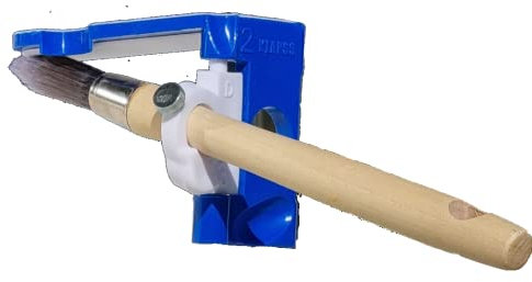 KLAPSS, Outil a réchampir avec Pinceau, Multi-Surfaces, remplace Le, Ruban de masquage Peinture, évite l'utilisation du Scotch adhésif, protège Le Plafond avec précision, Bleu