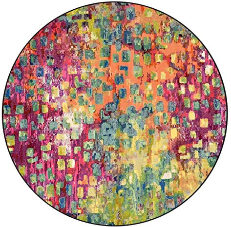 Drum-Teppich Schlagzeugteppich Trommel Schallschutz Teppich rutschfeste Matte für E Drum Schlagzeug Elektronisch Snare Teppich Schalldicht Teppiche, Hochwertige Runde Bodenmatte 80CM