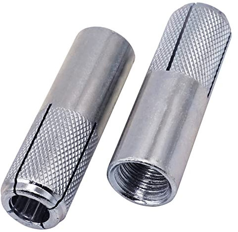 SKIR'CO (8 Stück) Rändelanker M16 x 65 mm, Spreizbolzenhülse, Wanddübel, Betonanker