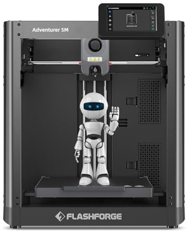 Flashforge Adventurer 5M 3D-Drucker mit Makelloser Erster Schicht, Automatischer Nivellierung, Schnell abnehmbare Düsen, Maximaler Geschwindigkeit von 600 mm/s, CoXY-Struktur,Bauvolumen:220*220*220mm