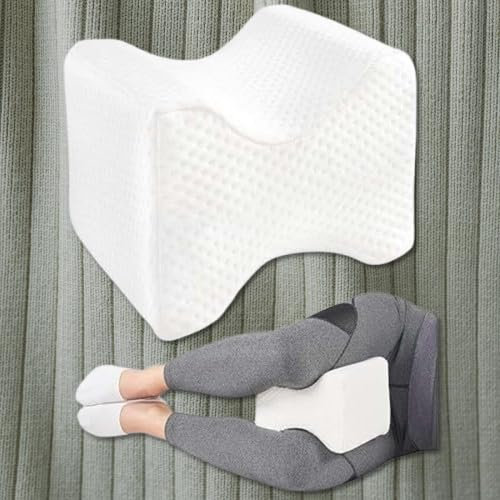 LUNO Welfare - Cojín ortopédico para piernas y memoria de forma, alineación de rodilla y caderas, alivio ciático y lumbar, sueño lateral reparador, funda de bambú lavable, embarazo y confort