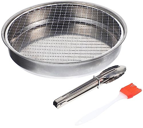 KONTONTY Kleine Grill 1 Satz Tragbarer Holzkohlegrill Herdplatte Holzkohle-tischgrills Einweggrills Einweggriller Holzkohlegrills Kleiner Außengrill Grillofen Praktisches Camping-grillwerkzeug Plastik