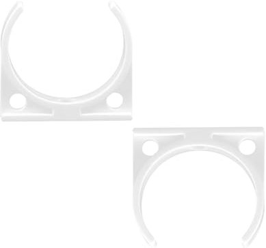 Qrity 2 Pièces Clips de Tuyau en Plastique, 47x50mm Pinces pour Filtre à Eau, Pinces Simples pour Filtres de Réfrigérateur