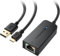 USB to Ethernet Adapter for Fire TV Stick 100 Mbps High Speed LAN,Including Compatible with Chromecast Ultra Google Home Mini, Up Plug & Play, USB to RJ45 LAN Network Adaptor