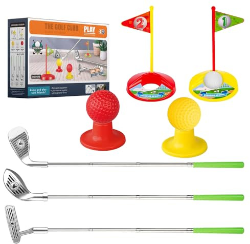 KQWVZ 12Pcs Mini Golf, Golf para Niños, Juego de Golf para Niños, Juego Golf Niños, Regalo de Juegos Deportivos de Exterior para Niños, Golf Entrenamiento, Regalos para Niños y Niñas de 3-8 Años