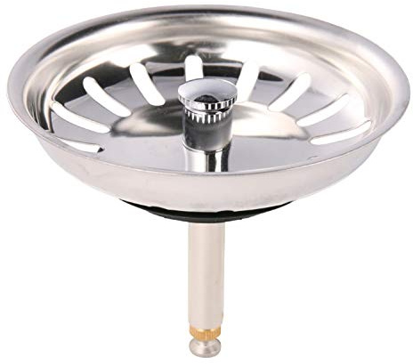 Ventiloberteil für Siebkorbventil | Siebkörbchen | Excenterbedienung | Excenter | Küchenspüle | Chrom | Ø 8 x 48 - 69 mm