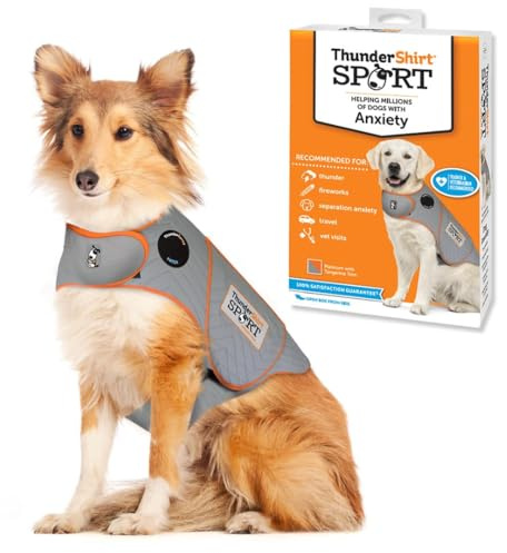 ThunderShirt for Dogs, Large, Platinum Sport - Dog Anxiety Relief Calming Vest