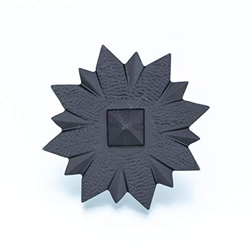 Antikas Clou décoratif « Bright Star », clou en fer noir, ferrures de portail, clous de meubles