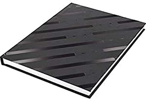 Kangaro K-5585 Carnet de croquis vierge A5 avec couverture rigide noire (20,5 x 15,2 x 1,4 cm), 80 feuilles, 140 g