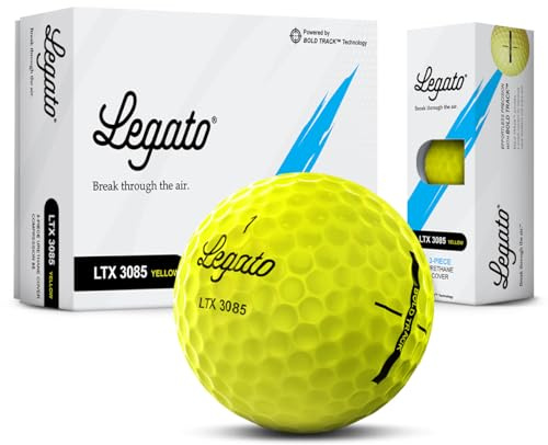 Legato Golfbollar, LTX3085 | Designad för att hjälpa golfare att bryta 90 | Maximalt avstånd med en mjukare känsla | 3 stycken | uretantäckning | 85 kompressioner