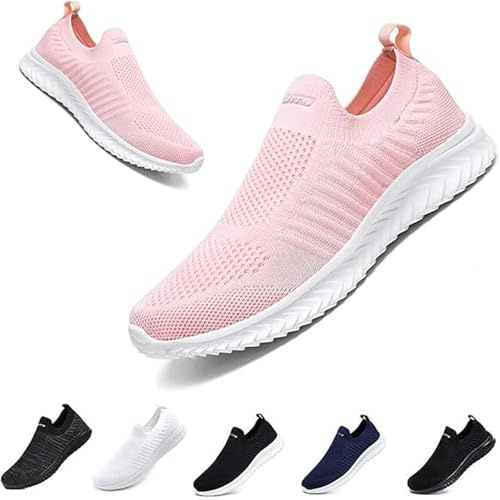 Scarpe Donna Uomo Sneakers Slip On Ginnastica Comode Tennis Running Scarpe da Camminare Jogging Tennis Outdoor Fitness Sportive Palestra