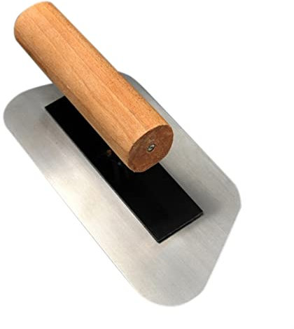 CekoCk Putzkelle Edelstahlkelle Spitzkelle, trapezförmige Putzkelle aus Edelstahl, for Fliesen, Boden, Zement, Schlammkelle, Endbearbeitungskelle, Schaufel