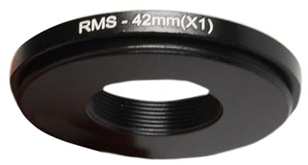 XANHOY Adaptador de lente para microscopía Society a montura M42 con rosca interior, adaptador de lente de objetivo de microscopio