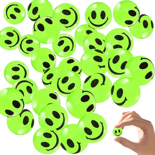 Meanju 36 Pièces Balles rebondissantes,Balle Rebondissante Fluorescentes