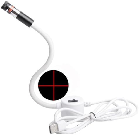 Posicionamiento Magnético Luz para Máquina de Coser de Acolchado, Guía de Visión Láser de Costura, Accesorio Magnético Ajustable, Ayuda para Coser y Acolchar de Precisión Sin Manos - Retícula