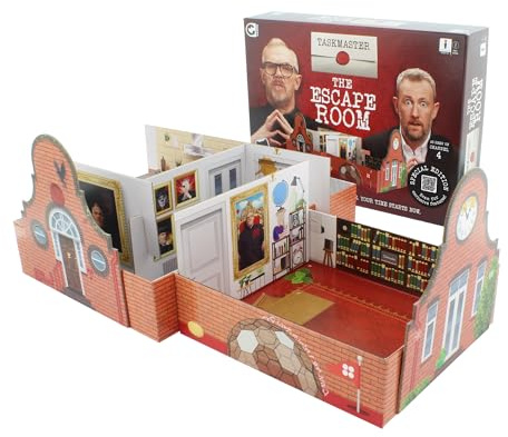 Ginger Fox Taskmaster Escape Room Game | Special Edition | Build the House and Solve 15 Puzzles to Escape | Solo or Group Game | Co-operative for 1+ players