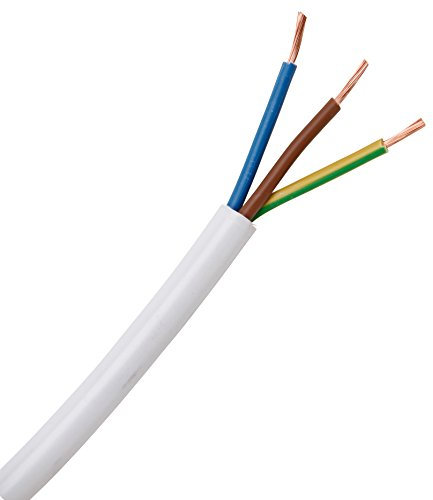 Kopp 151610846 Tuyau conducteur H03 VV-F Blanc 3 x 0,75 mm² x 10 m