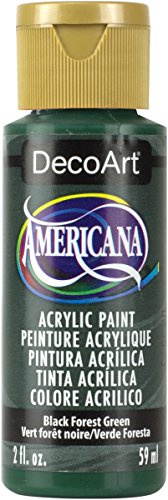 DecoArt Americana Acrylic Multi-Purpose Paint, Black Forest Green