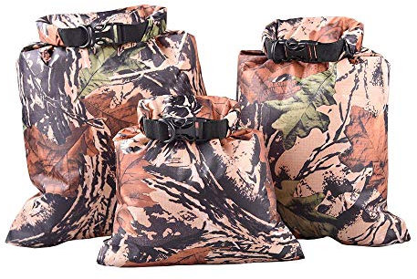 Lizipai 3 Pack wasserdichte Packsack 3L / 5L / 8L Outdoor Kajak Treiben Tauchen Strand Leichte Gummi wasserdichte Aufbewahrungstasche Maple Leaf Camouflage Farbe
