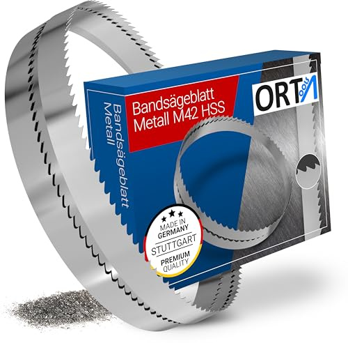 Orta - 3 unidades - 2480 x 27 x 0,90 x 5/8 ZpZ - Bimetal M42 HSS | Hoja de sierra de cinta para acero inoxidable, acero suave y materiales difíciles | Apto para Optimum S275N/ S350DG, Pilous ARG 260
