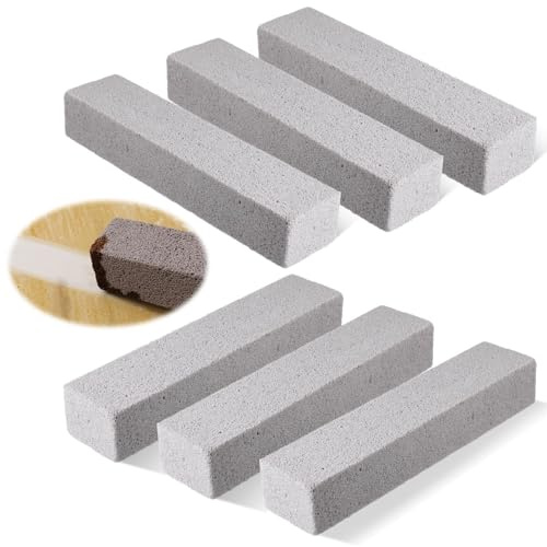 6 Stück Bimsstein Reiniger Bürsten Block Reinigungsblock Grill,Putzstein,Pumice Stone für Klo,Bad,Küchefußpflege