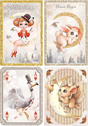 Zita´s Creative Rispapper A4 – Believe in Magic. Motiv-halmsilke, halmsidenpapper, decoupage-papper