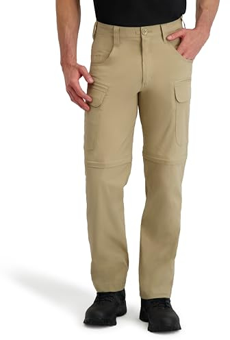 Propper Men's Summerweight Zip Off Tactical Pant, Cargo Pants, Pants to Tactical Shorts, UPF 50, Khaki, 36x32