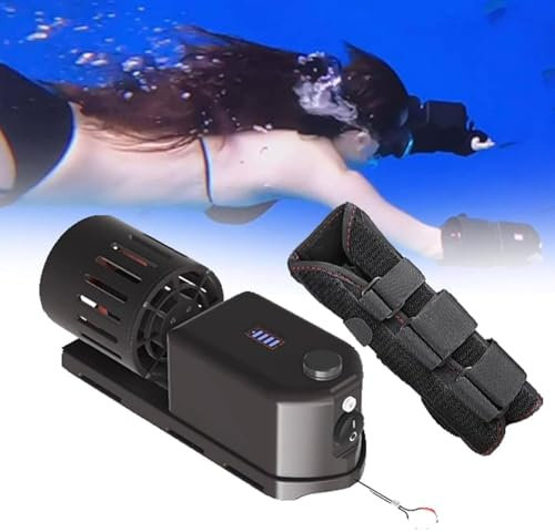 Vattentät undervattensskoter Sea Scooter, styr acceleratorn Snorkelutrustning for snorkling Simning Dykning, 65 fot(Single)
