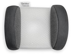 Qeridoo nackstöd med Theraline kudde för cykelsläpvagnar, ergonomiskt, bekvämt, mjukt och stödjande, perfekt för långa turer med barn