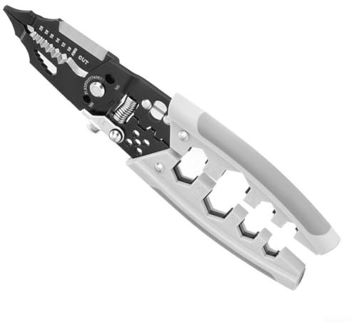 Elektrikerzange für den täglichen Gebrauch, Abisolierzange, zum Klemmen und Crimpen mit Präzisionsbacken