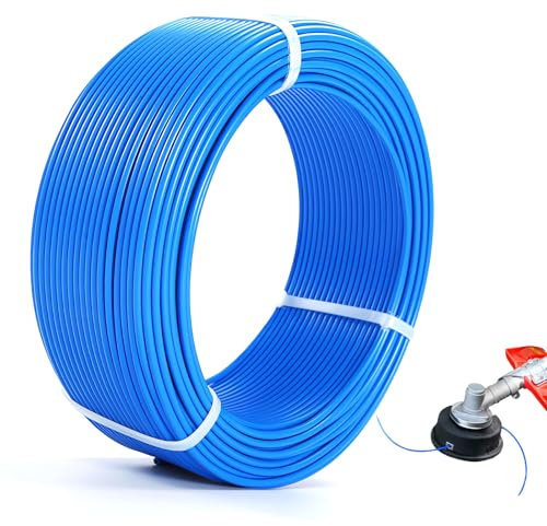 Filo per tagliaerba – 2 mm x 30 m in nylon per decespugliatore, decespugliatore e tagliabordi, filo da taglio durevole per giardino, parco e prato, filo di nylon di alta qualità per erba e erbacce