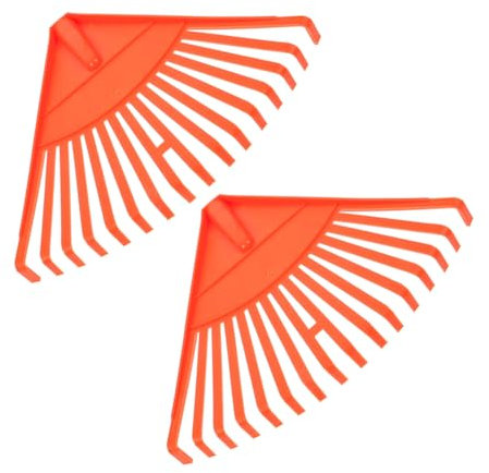 HEMOTON Râteau à Feuilles en Plastique pour Jardinage Lot de 2 Outil de Nettoyage pour Pelouses et Feuilles Compact et pour Économiser en Jardinage