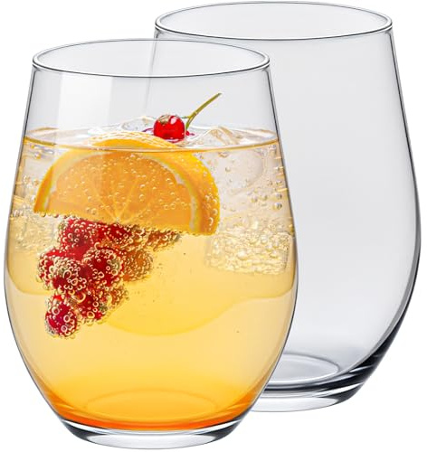 KONZEPT Lot de 6 verres à eau de 500 ml - Passe au lave-vaisselle - Grands verres de 0,5 l pour eau, jus, vin et cocktails - Verre robuste