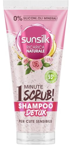 Ricarica Naturale 1 Minute Scrub! Shampoo Detox per Cute Sensibile 200 ml