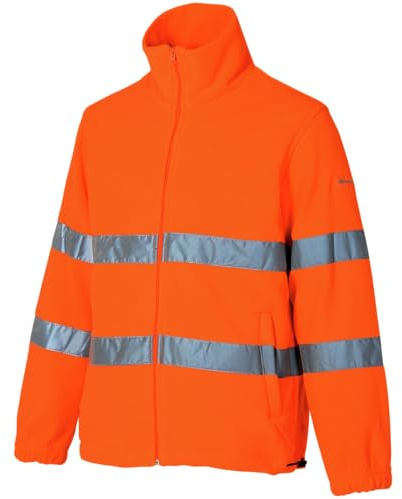 WÜRTH MODYF Warnschutz Fleecejacke EN ISO 20471 Klasse 3.2 - Arbeitsjacke mit Fleece Innenfutter in den Größen XS-3XL in Gelb oder Orange