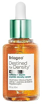 Briogeo Destined for Density Caffeine + Biotin Peptide Density Serum | Increases Hair Thickness & Volume for Fine or Thinning Hair | Fast-Absorbing & Non-Greasy | Fragrance-Free | Vegan & Cruelty-Free