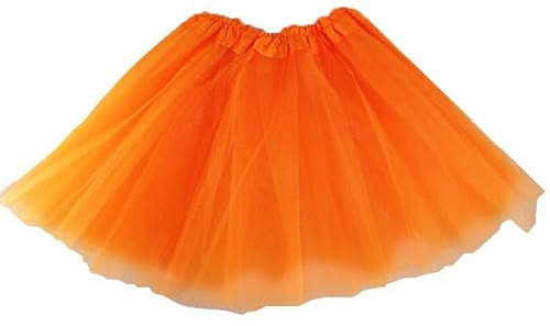 Super Mundo - Falda de Tutu Color Naranja Ballet 3 Capas 30cm Accesorios de Vestimenta de Baile Niñas para Vestirse Disfraces Danza (98306)