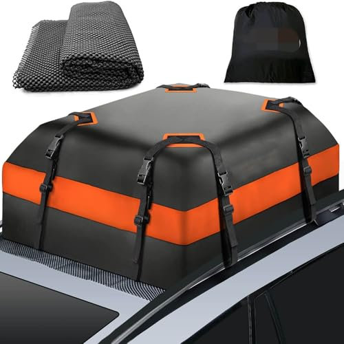 ZDHXZYQ Auto Dachbox Taschen für Jeep Renegade Freedom Trailhawk Compass Trailhawk, Wasserdicht Faltbare Dachkoffer, Sonnenschutz und staubdichtes,mit Anti-Rutsch-Matte.,A-15 Cubic Meters