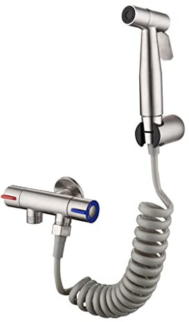 Lavage de douche pressurisée à la couche de maquette avec robinet Toilette Salle de bain Hygiène personnelle Basse de bidet Pulvérisateur Set Tuyau de tuyau