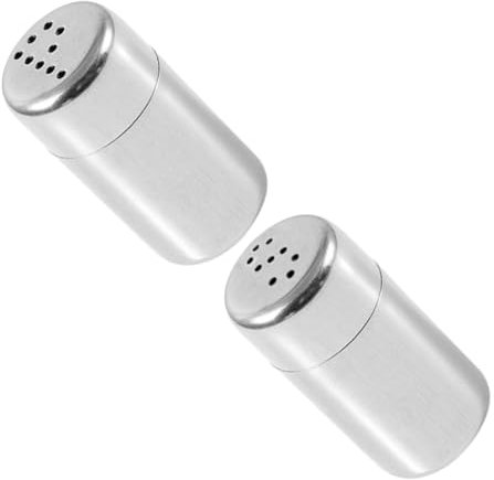 Generico 2 Pezzi Barattolo Per Condimenti In Acciaio Inossidabile Shaker Per Condimenti Girevole Barattolo Per Spezie In Acciaio Inossidabile Shaker Per Da Cucina Bottiglia Per