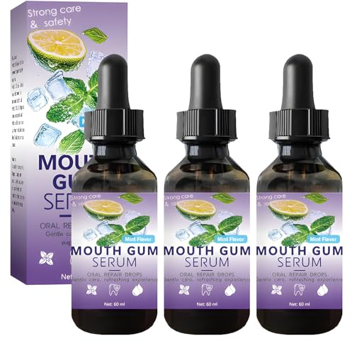 3 Flaschen Zahnfleischrückgang,Teeth Repair Gel,Effektive Tropfen zur Reparatur von zurück tretenden Zahnfleischen,Fleckenentfernung,Zahnfleischschutz und Mundpflege
