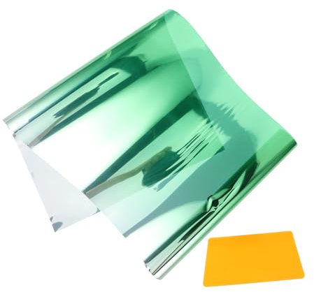 Ciieeo Película Protectora para Parabrisas de Camión Lámina Degradada Verde con Aislamiento Térmico Bloqueo Solar y Reducción de Deslumbramiento Adhesiva y Duradera para Ventanas